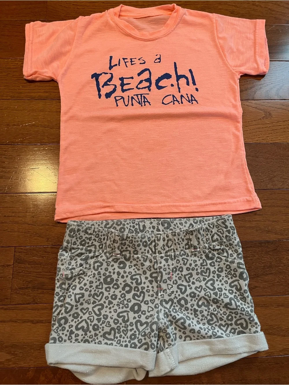 Old Navy Girls Multicolor Summer Matching Tops and Shorts Set